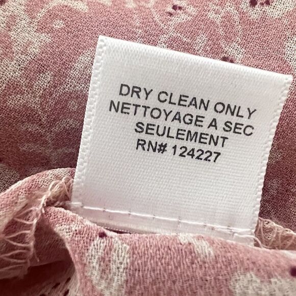 Misa Los Angeles Top Womens XS Pink Floral Sheer Boho Off the Shoulder Lyla - Picture 7 of 12